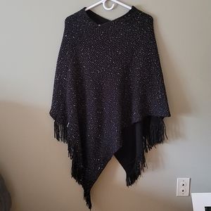 Sequin poncho
